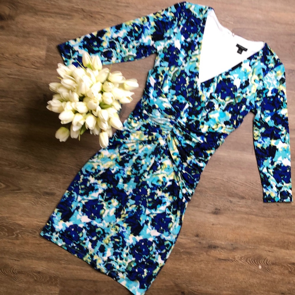 Floral  Ann Taylor Dress with sleeves